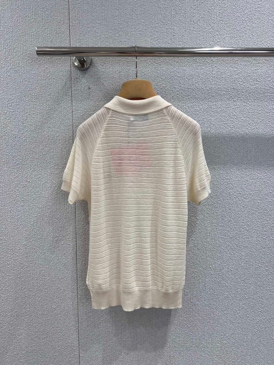 Miu 25ss knitted polo