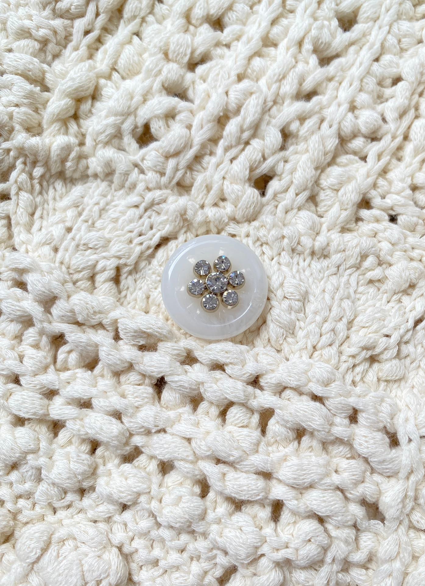 ch hollow woven cardigan