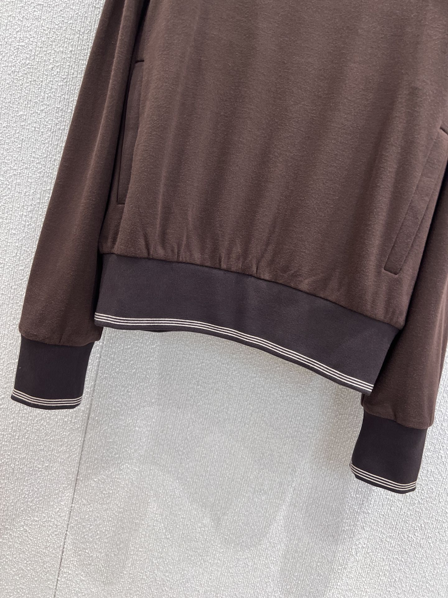 Miu 25fw zip-up collar sweatshirt