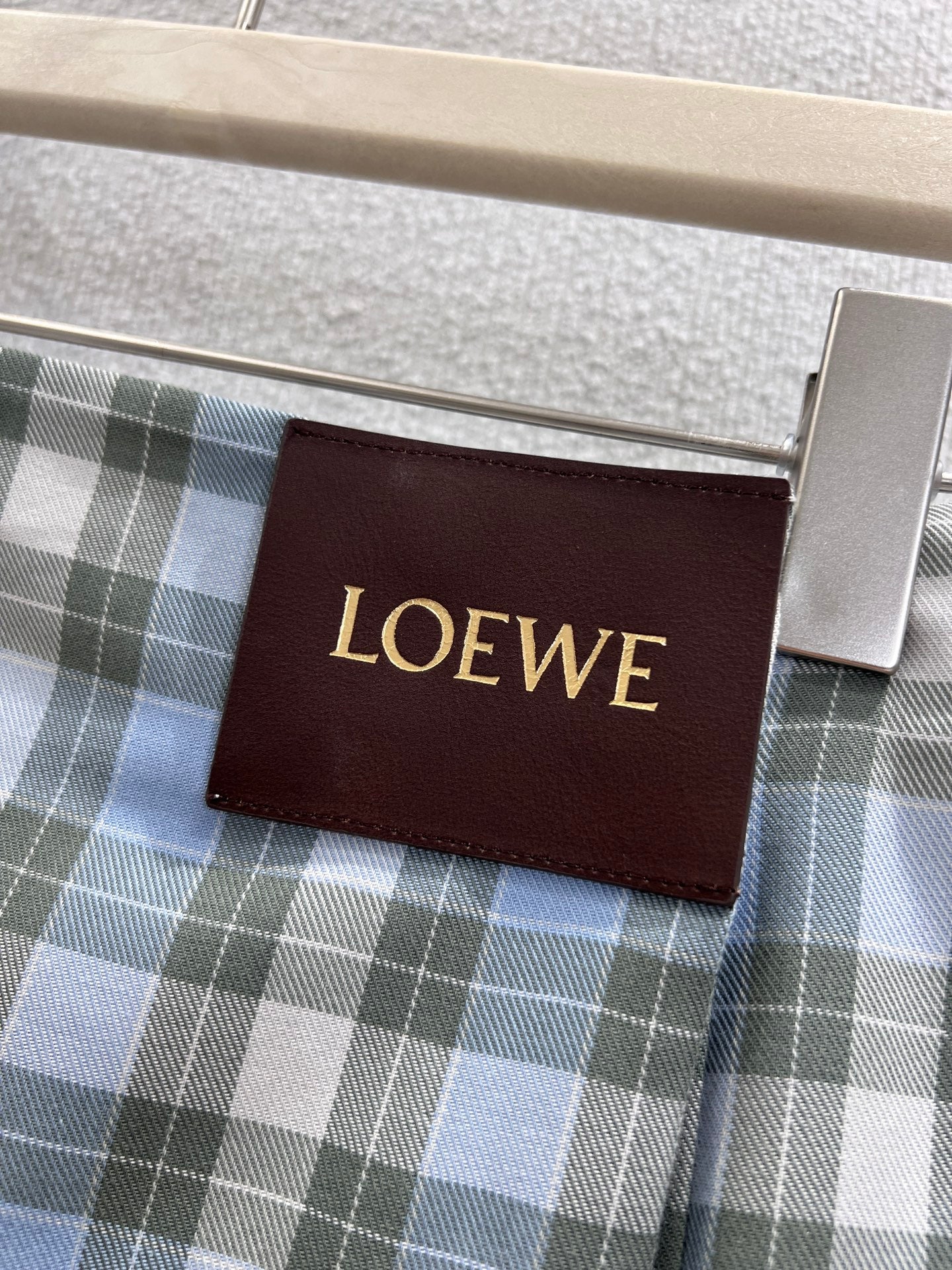 Loe 25fw plaid skirt
