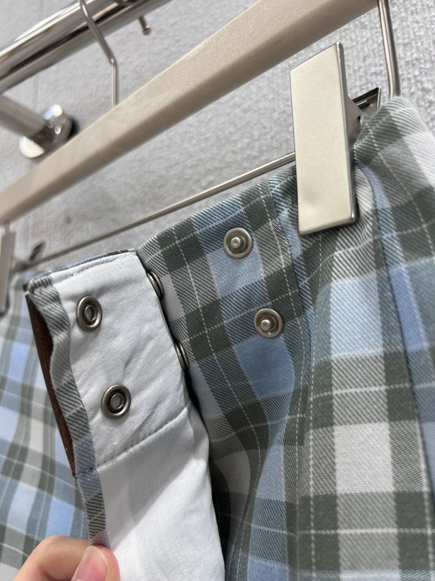 Loe 25fw plaid skirt
