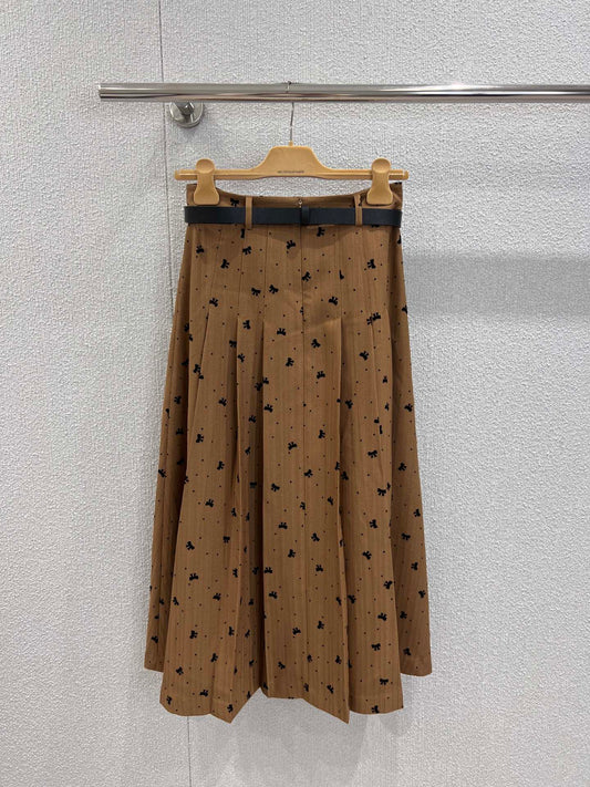 Miu 25ss pleated skirt