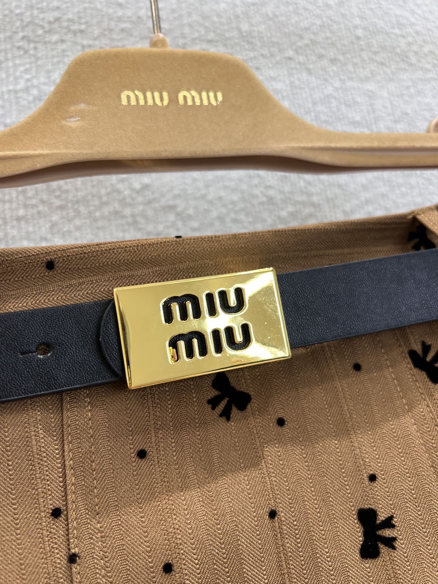 Miu 25ss pleated skirt