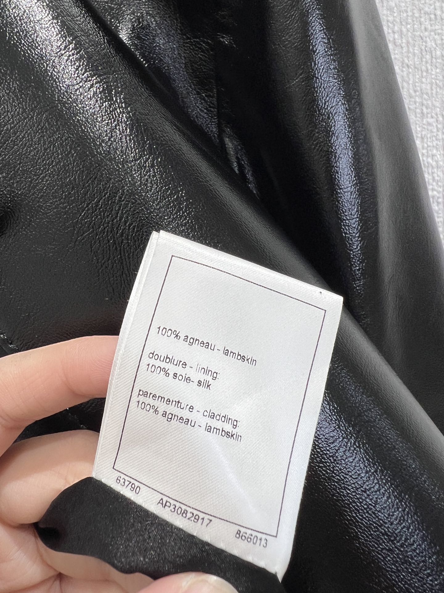 Chan 25fw leather jacket