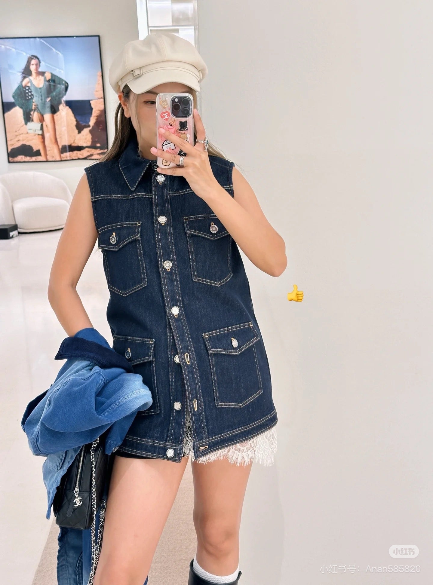 ch 25ss denim vest