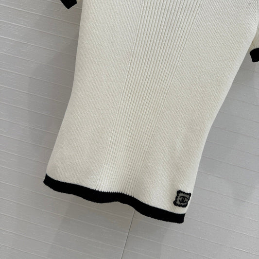 ch 25ss knitted t-shirt