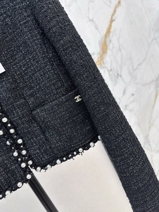 ch 25ss beaded jacket