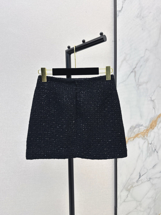 Ch 25ss rhinestone short skirt