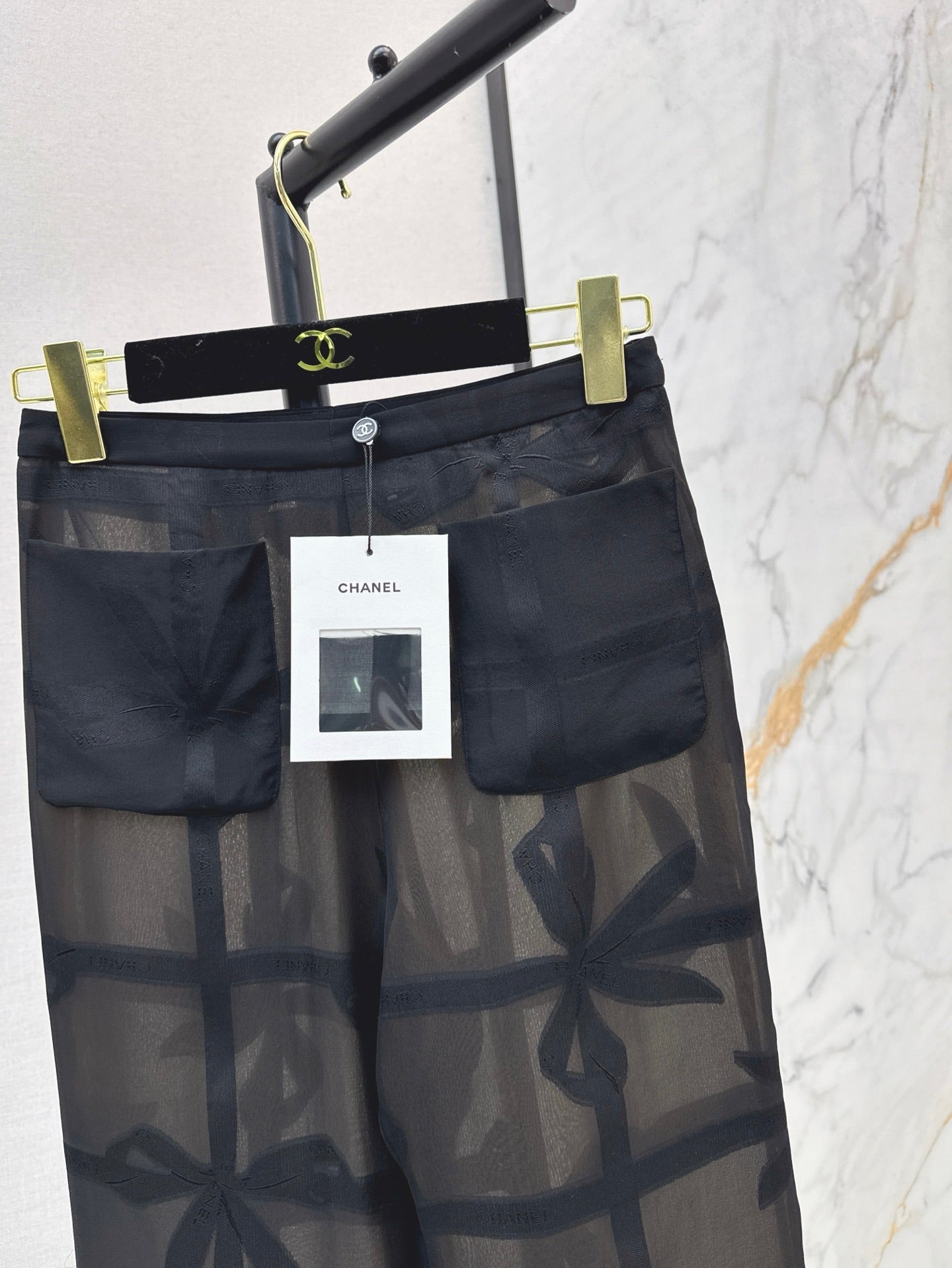 Ch 25ss Silk wide leg pants