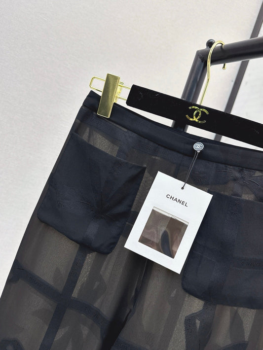 Ch 25ss Silk wide leg pants