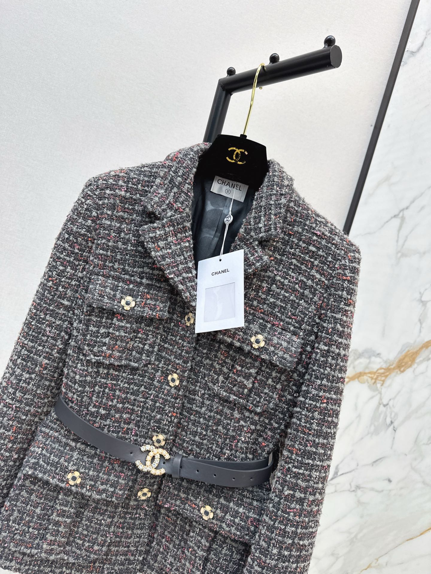 Ch 25ss woven belt jacket