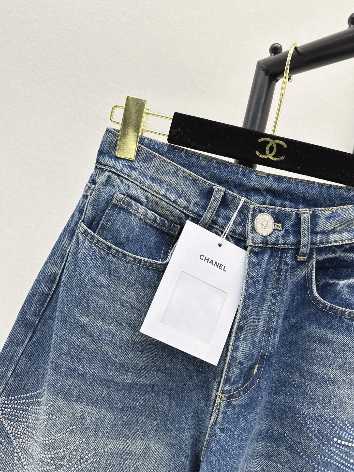 ch 25ss rhinestone jeans