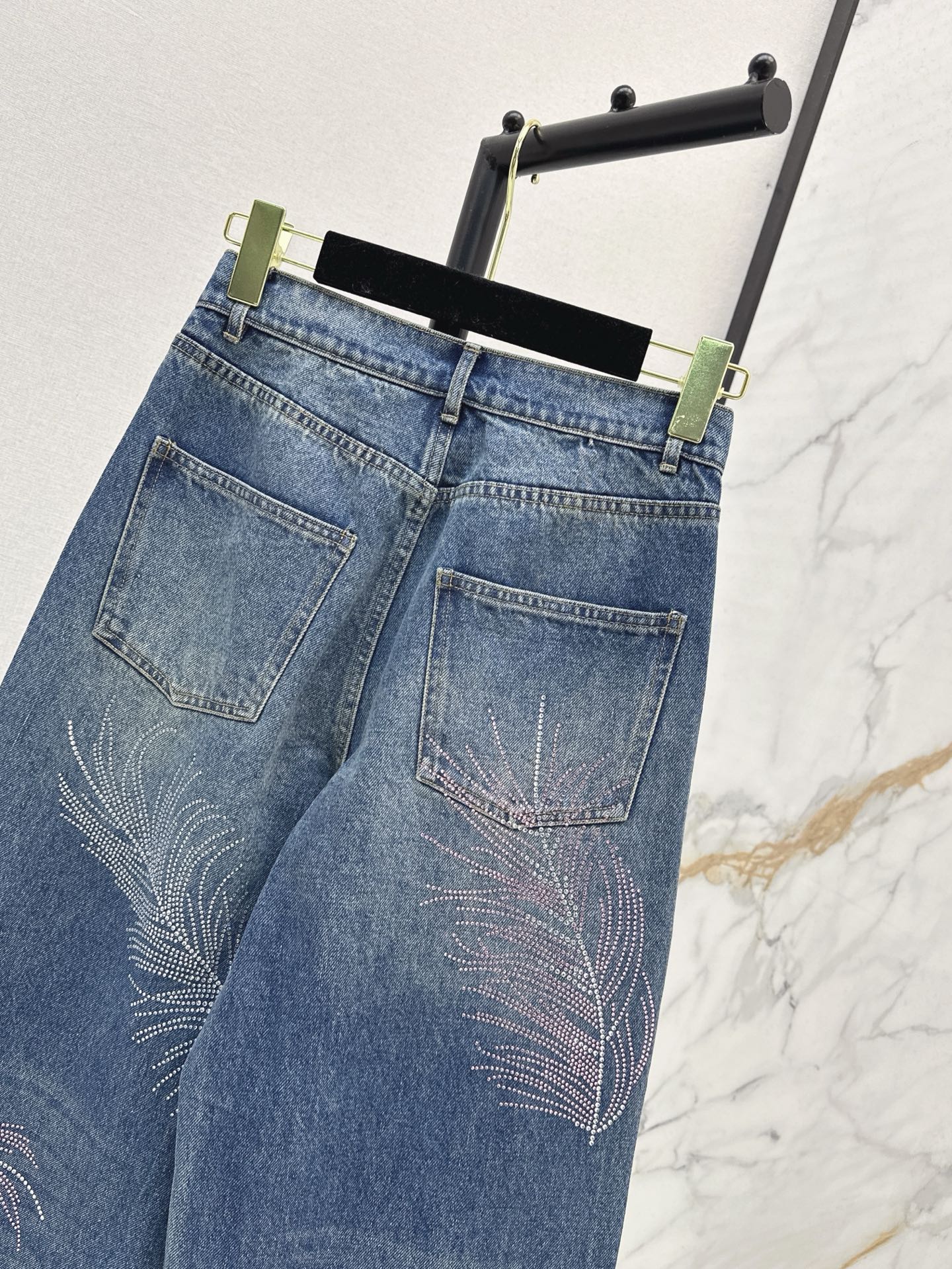 ch 25ss rhinestone jeans