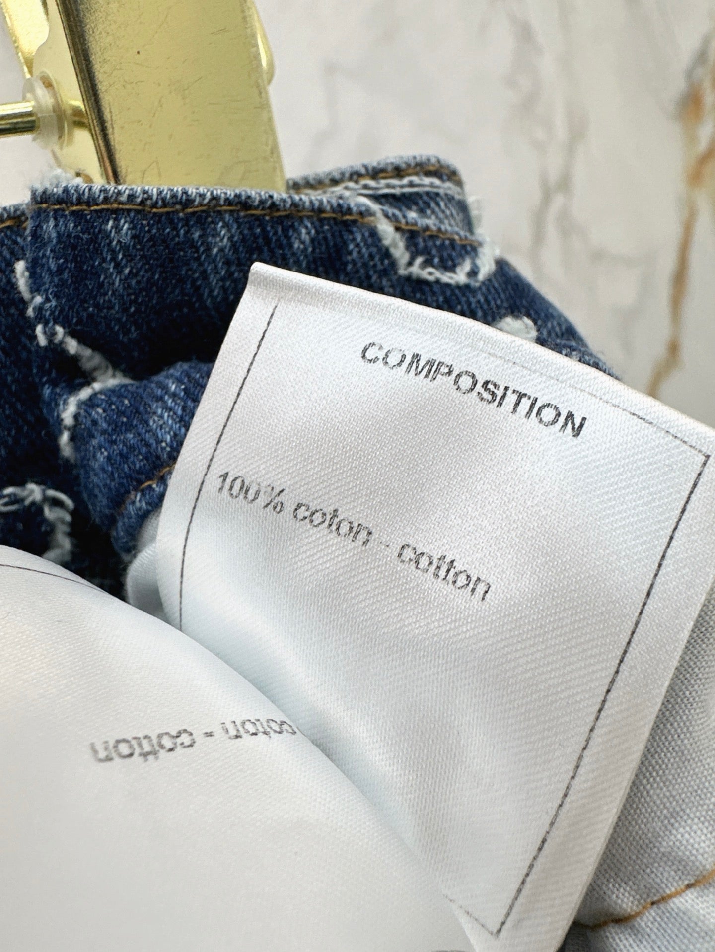 Ch 25ss embroidered denim short