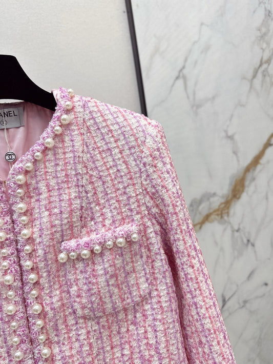 Ch 25ss pearl woven jacket