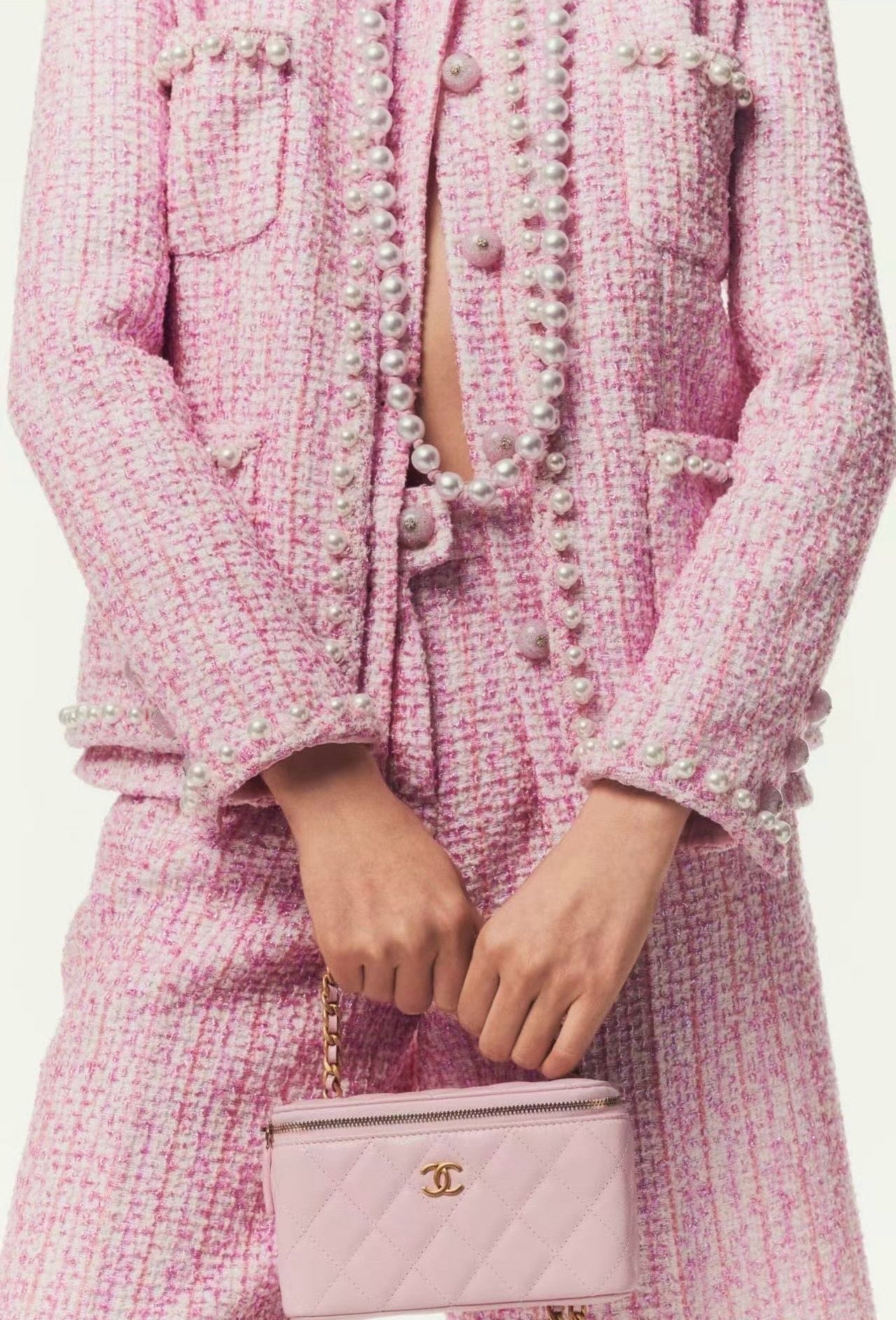 Ch 25ss pearl woven jacket