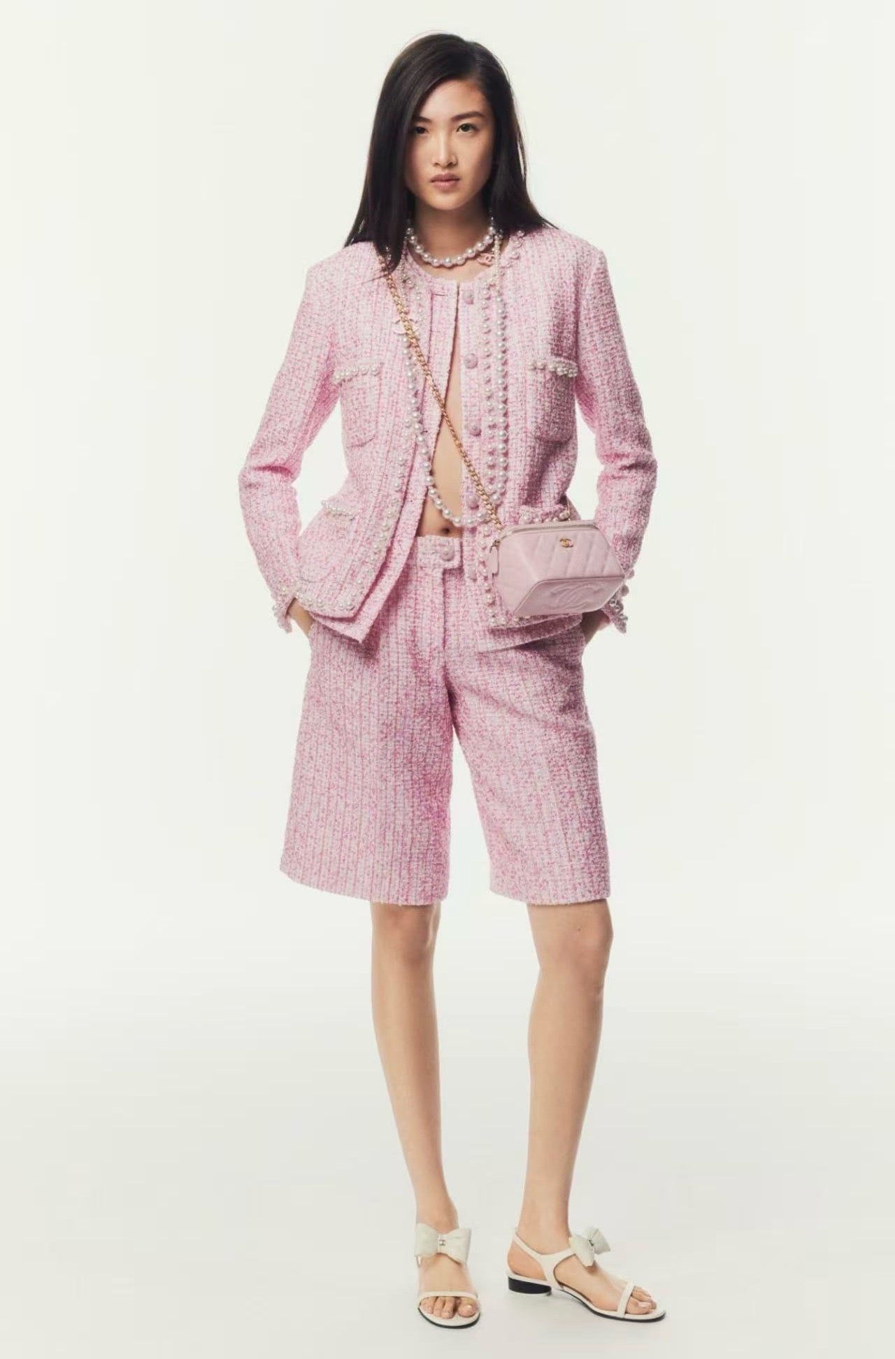 Ch 25ss pearl woven jacket
