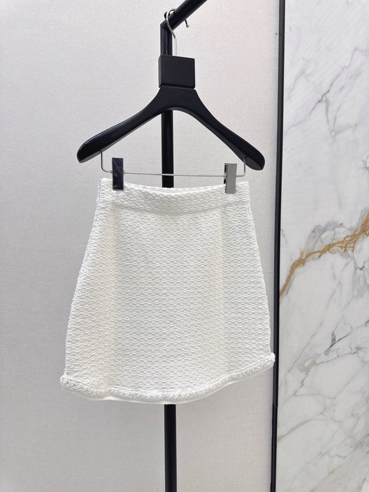 ch 25ss knit skirt