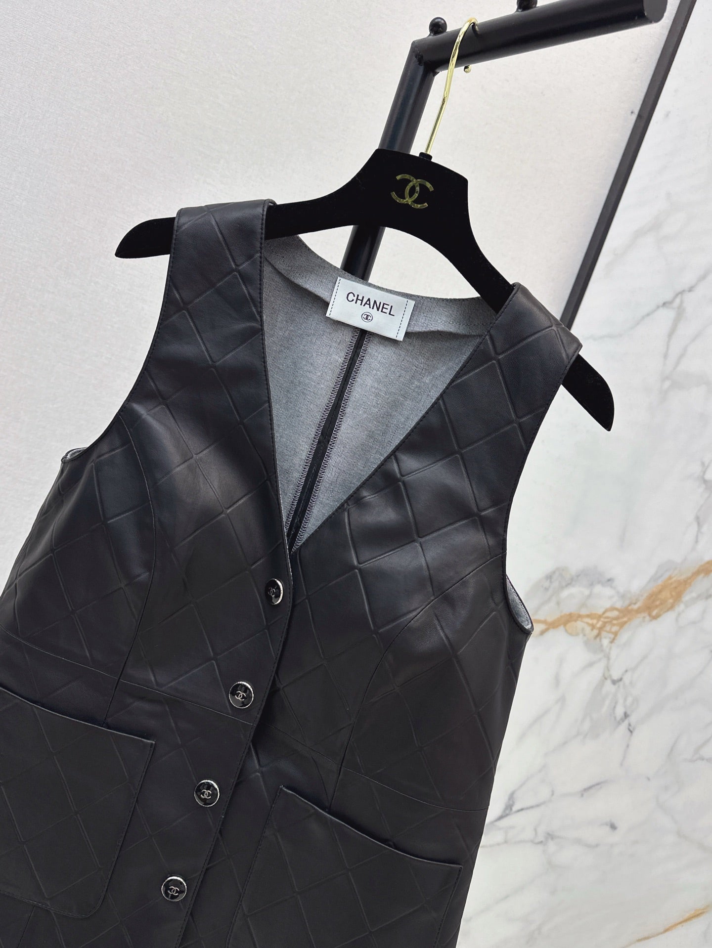 Ch 25ss genuine leather vest