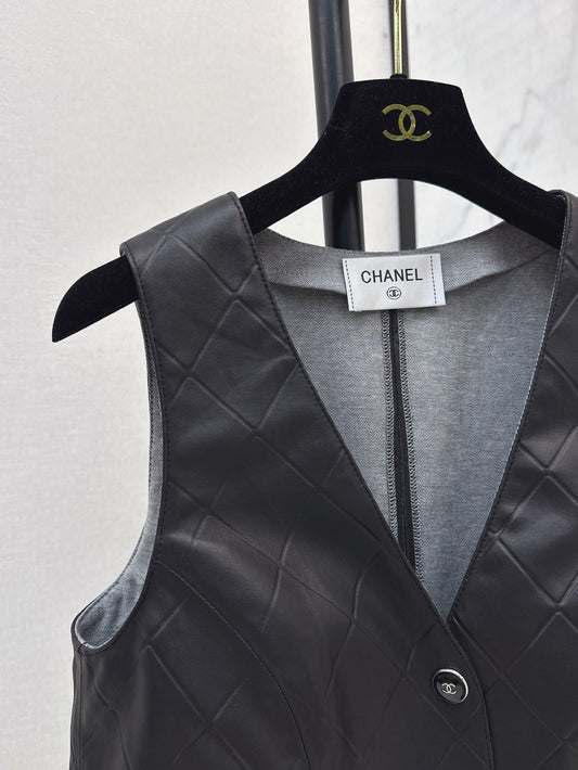Ch 25ss genuine leather vest