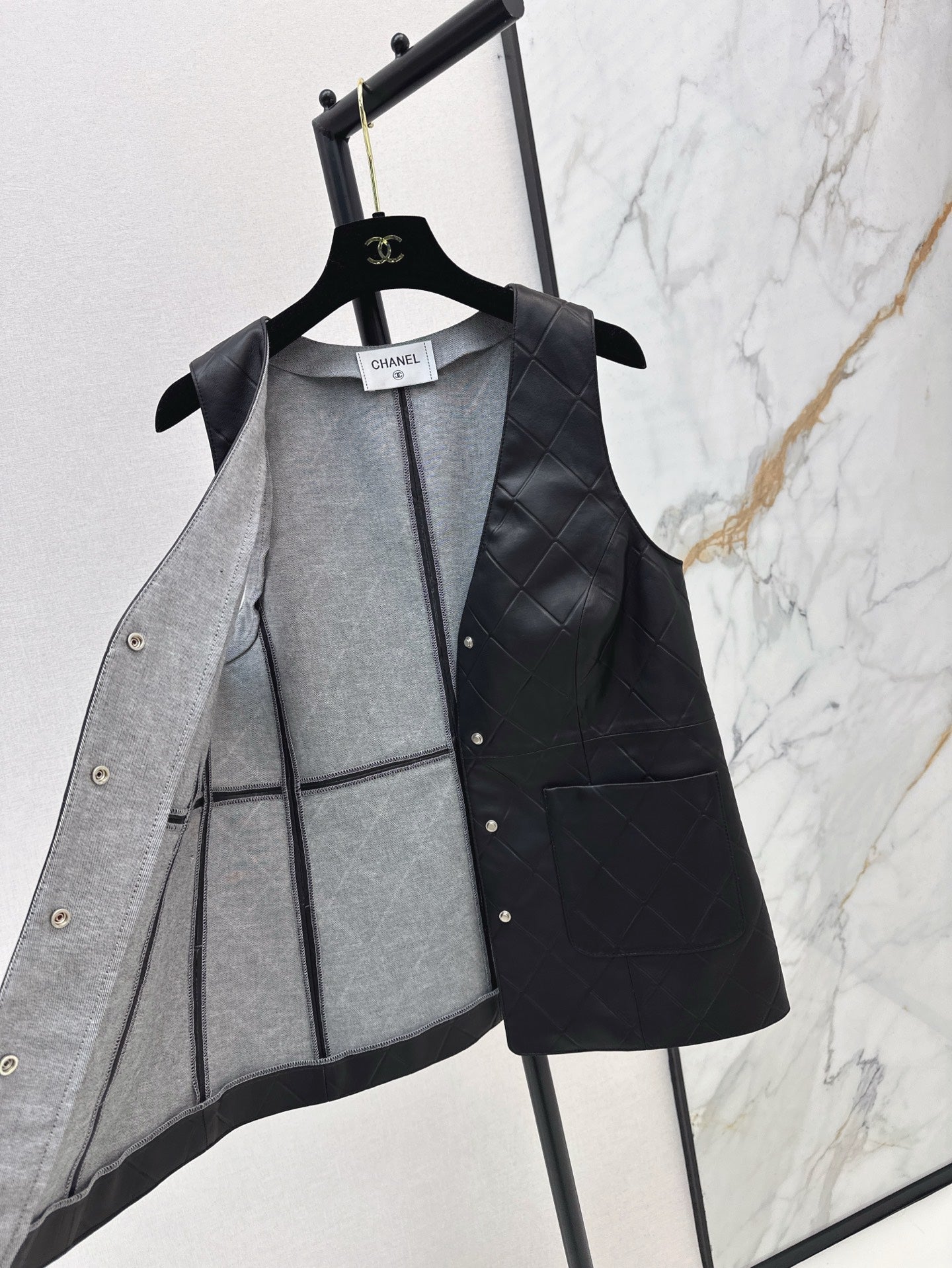 Ch 25ss genuine leather vest