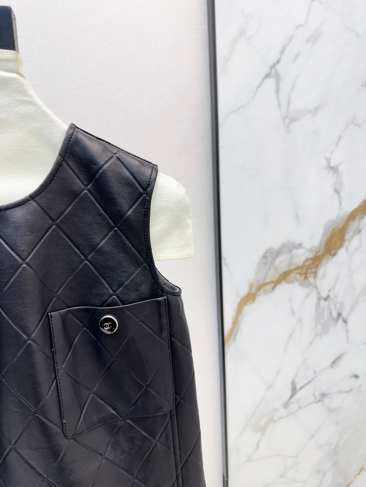 Ch 25ss genuine leather dress