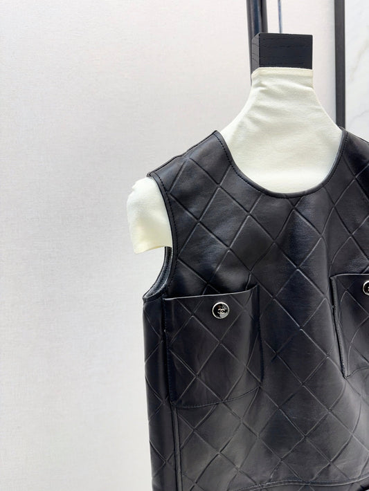 Ch 25ss genuine leather dress