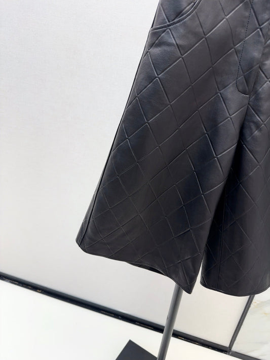 Ch 25ss genuine leather shorts