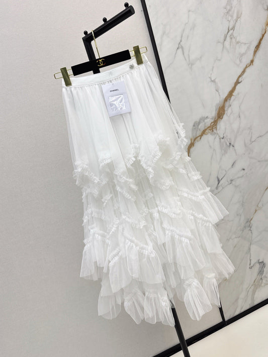 ch 25ss ruffle skirt
