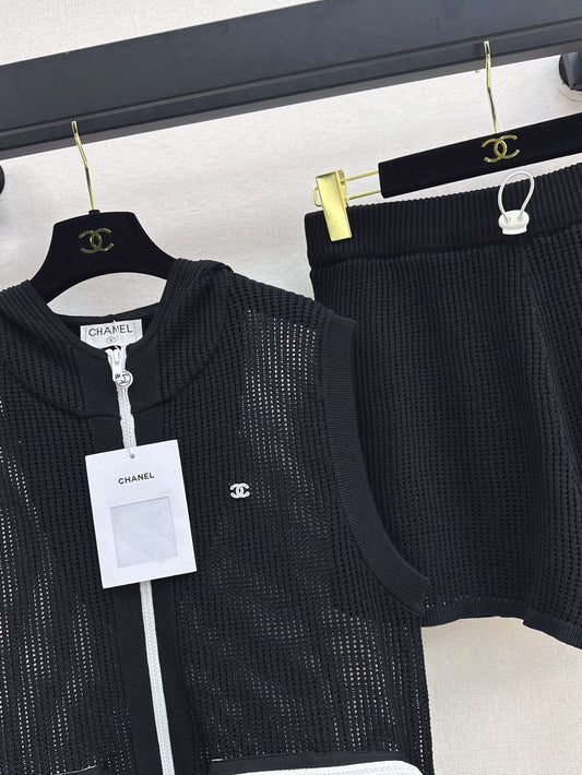 Ch 25ss knit hollow set