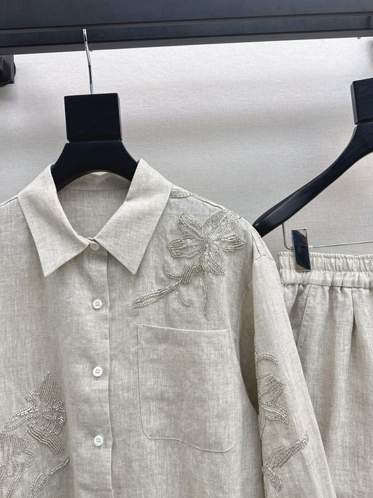 Ch 25ss linen old money suit