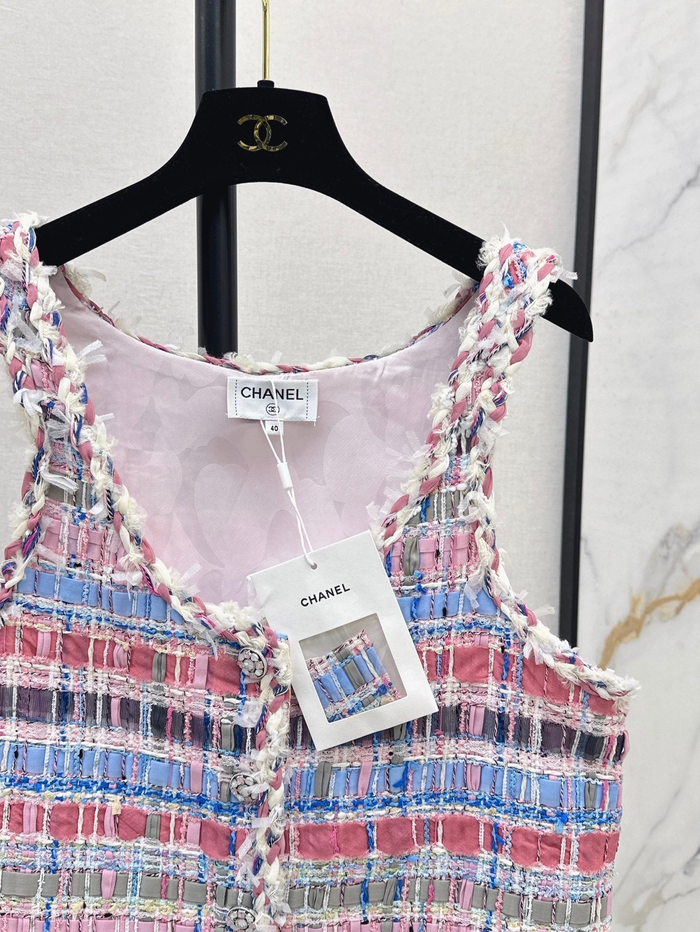 Chan 25ss woven vest