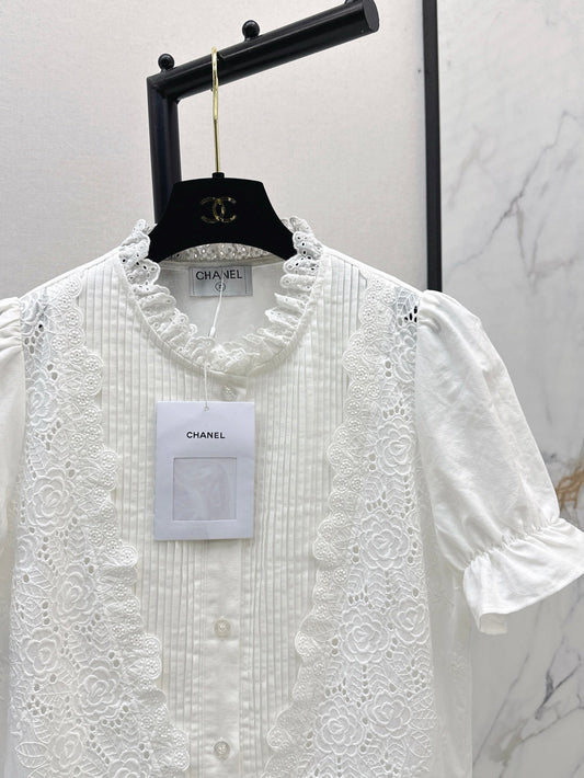 Chan 25ss lace shirt