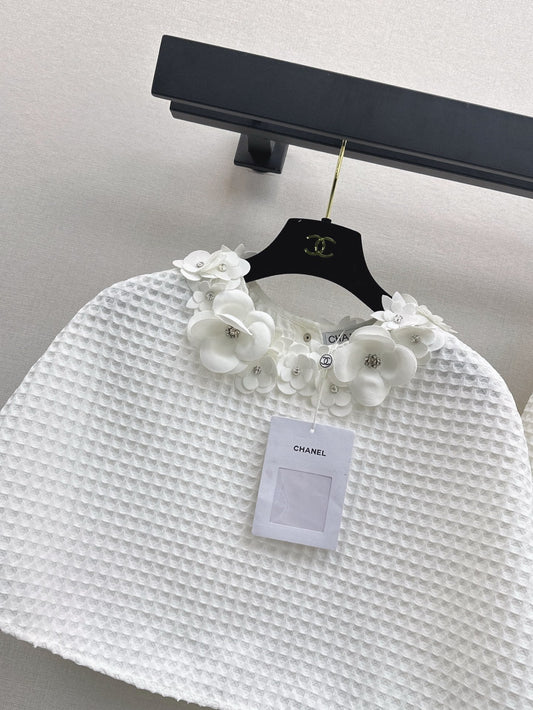 Chan 25ss woven cape top