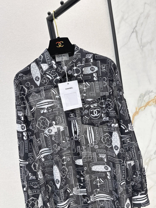 Chan 25ss print shirt