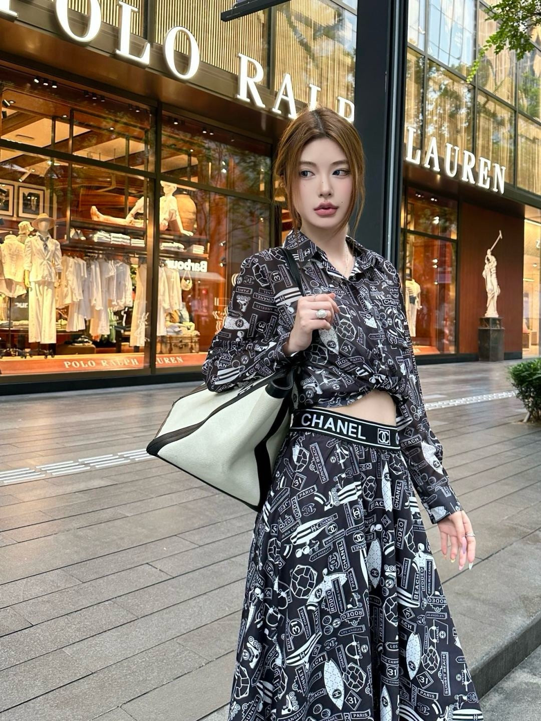Chan 25ss print shirt