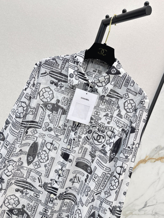 Chan 25ss print shirt