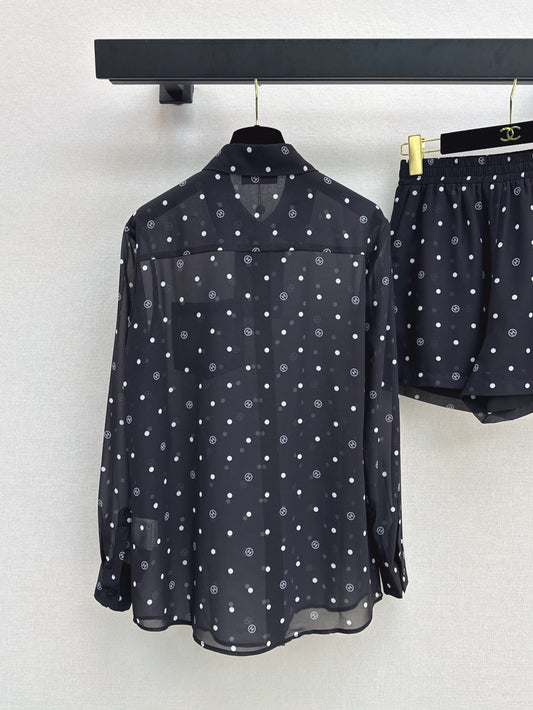 Chan 25ss print shirt suit
