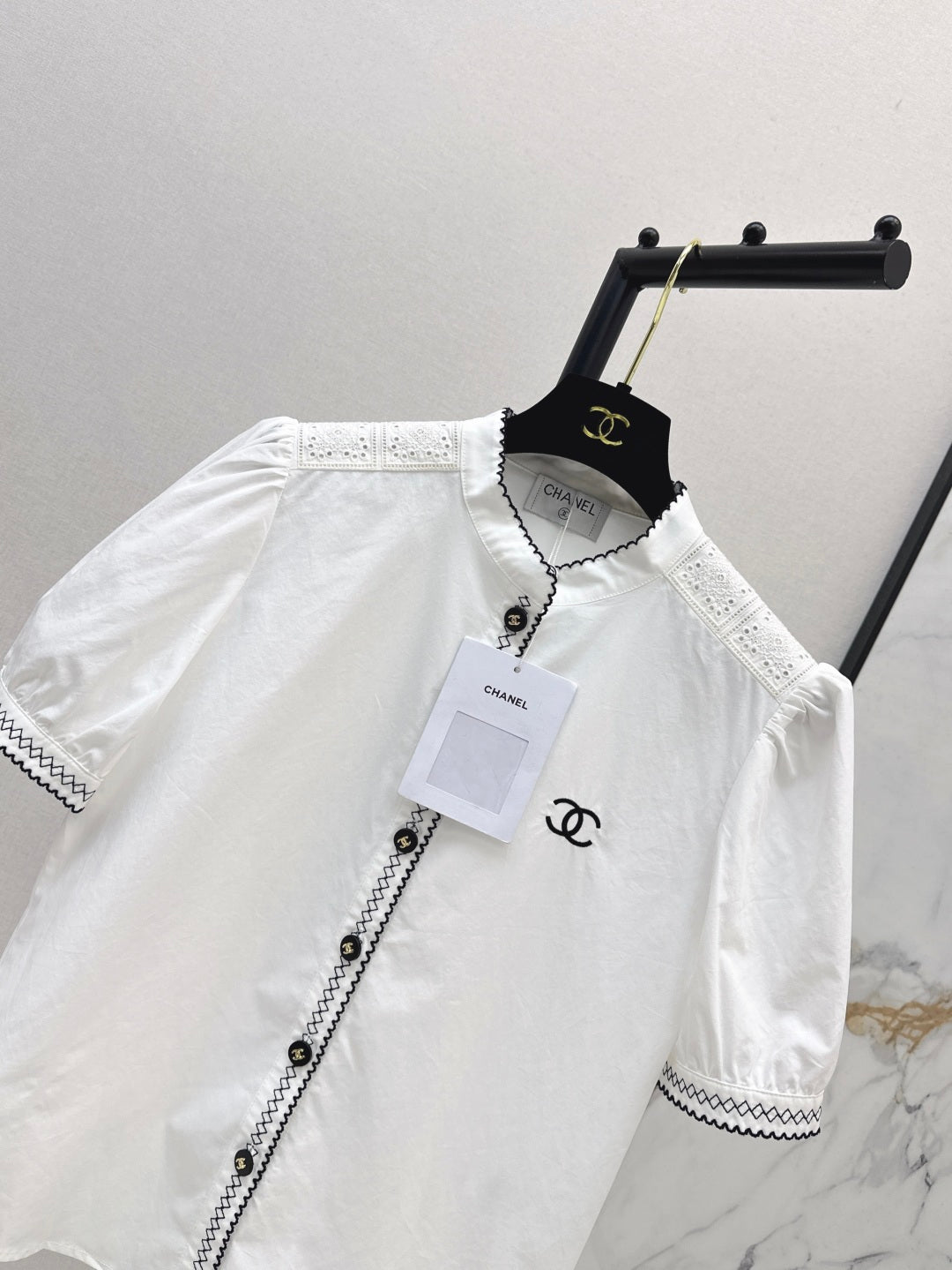 Chan 25ss embroidered shirt