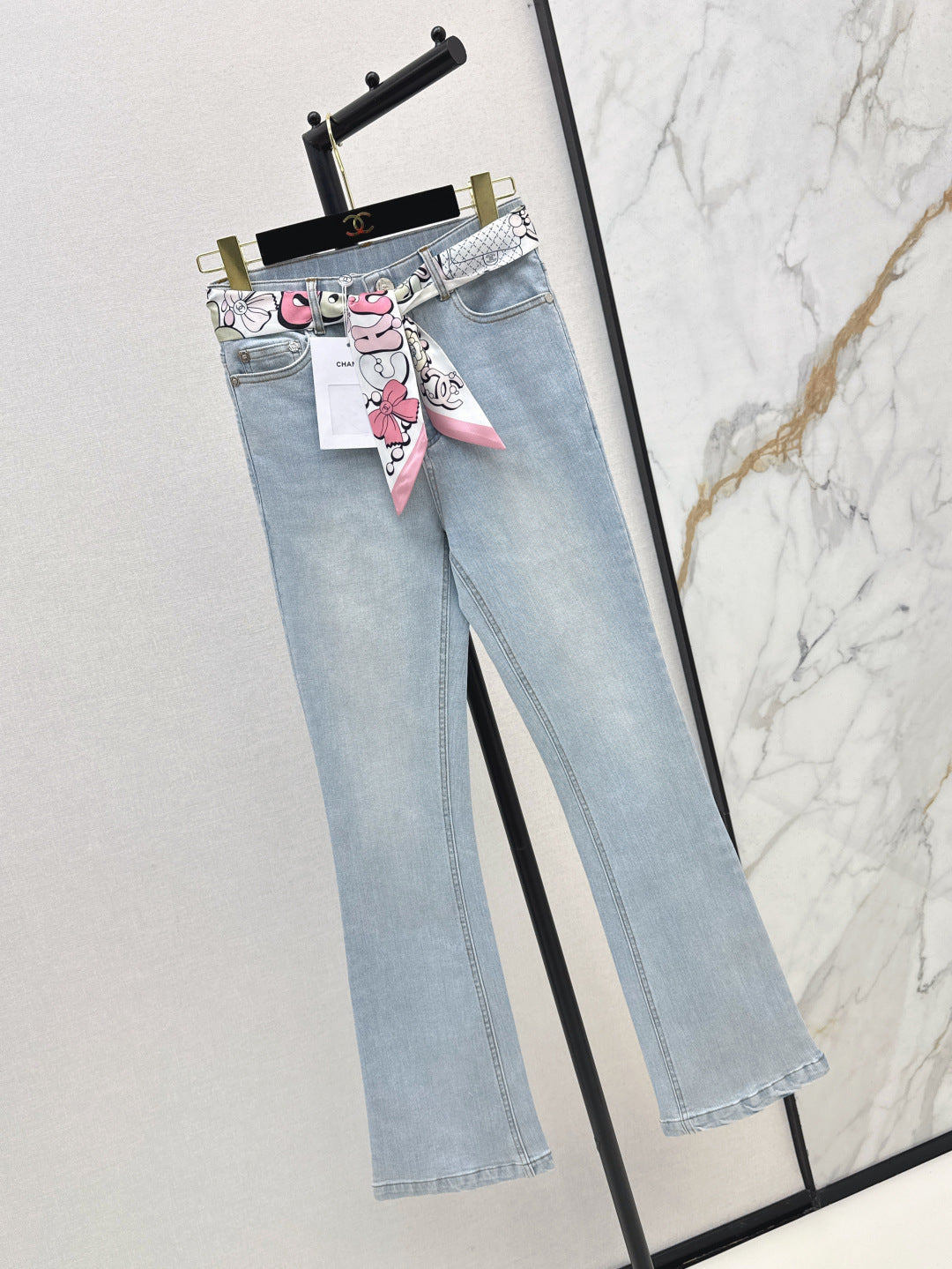 Chan 25ss scarf jeans