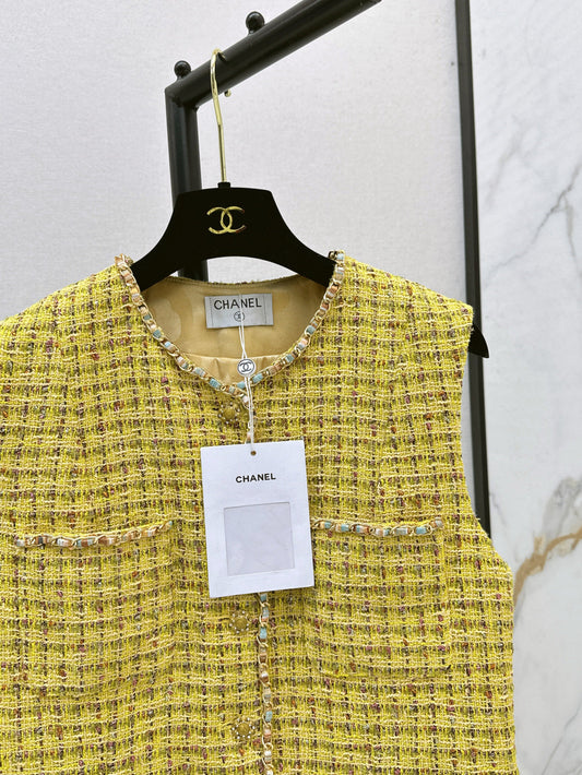 Chan 25ss woven vest