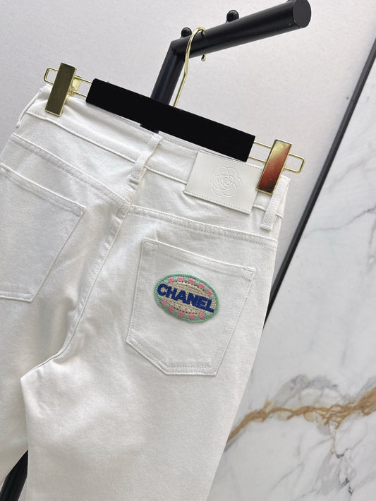 Chan 25ss embroidered jeans