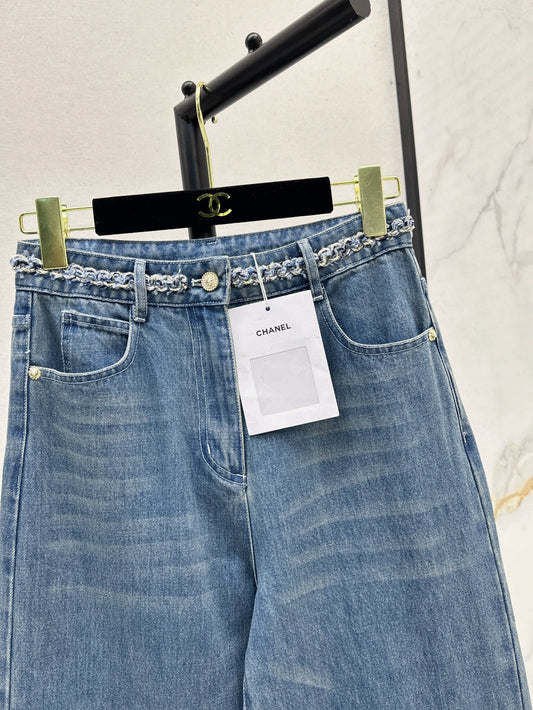 Chan 25ss belt jeans