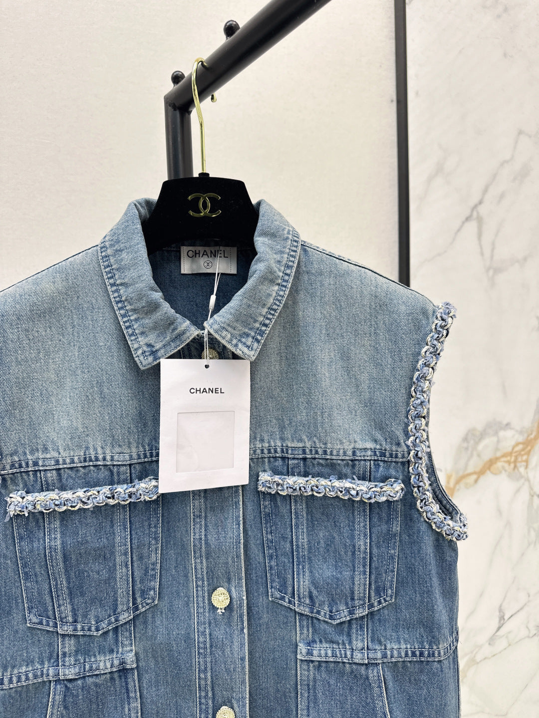 Chan 25ss denim vest