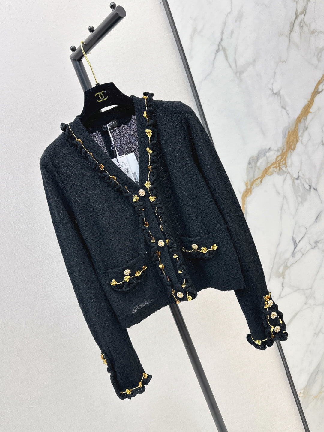 chan 25ss beaded cardigan