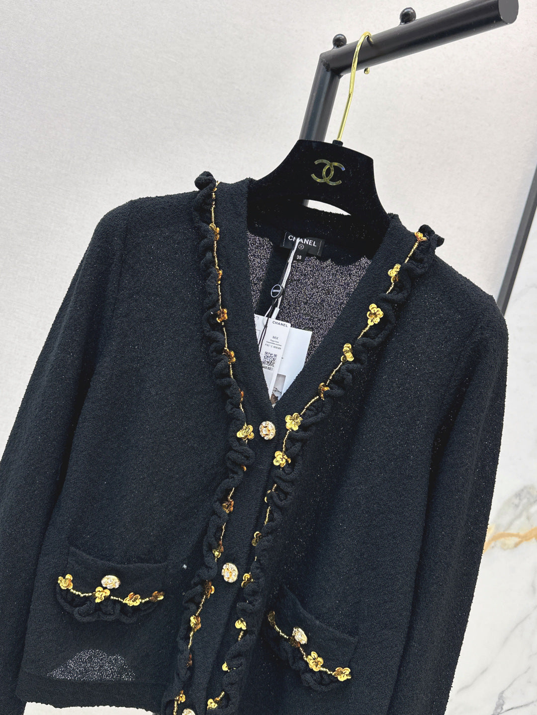 chan 25ss beaded cardigan