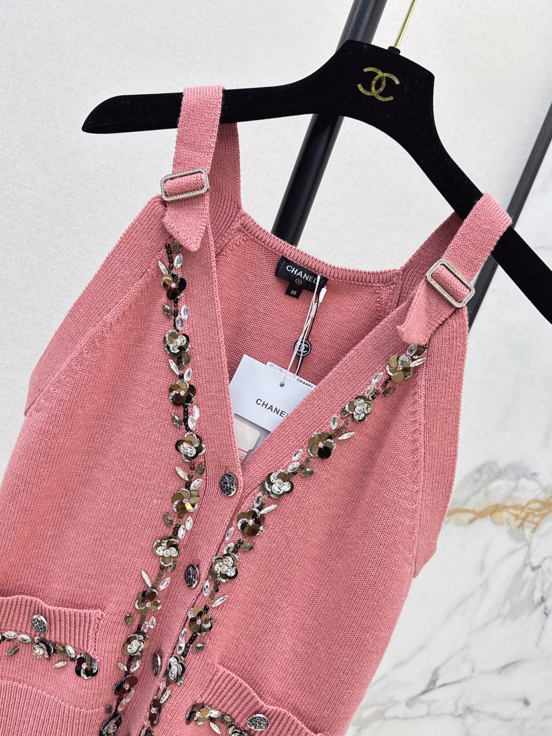 Chan 25ss knit vest