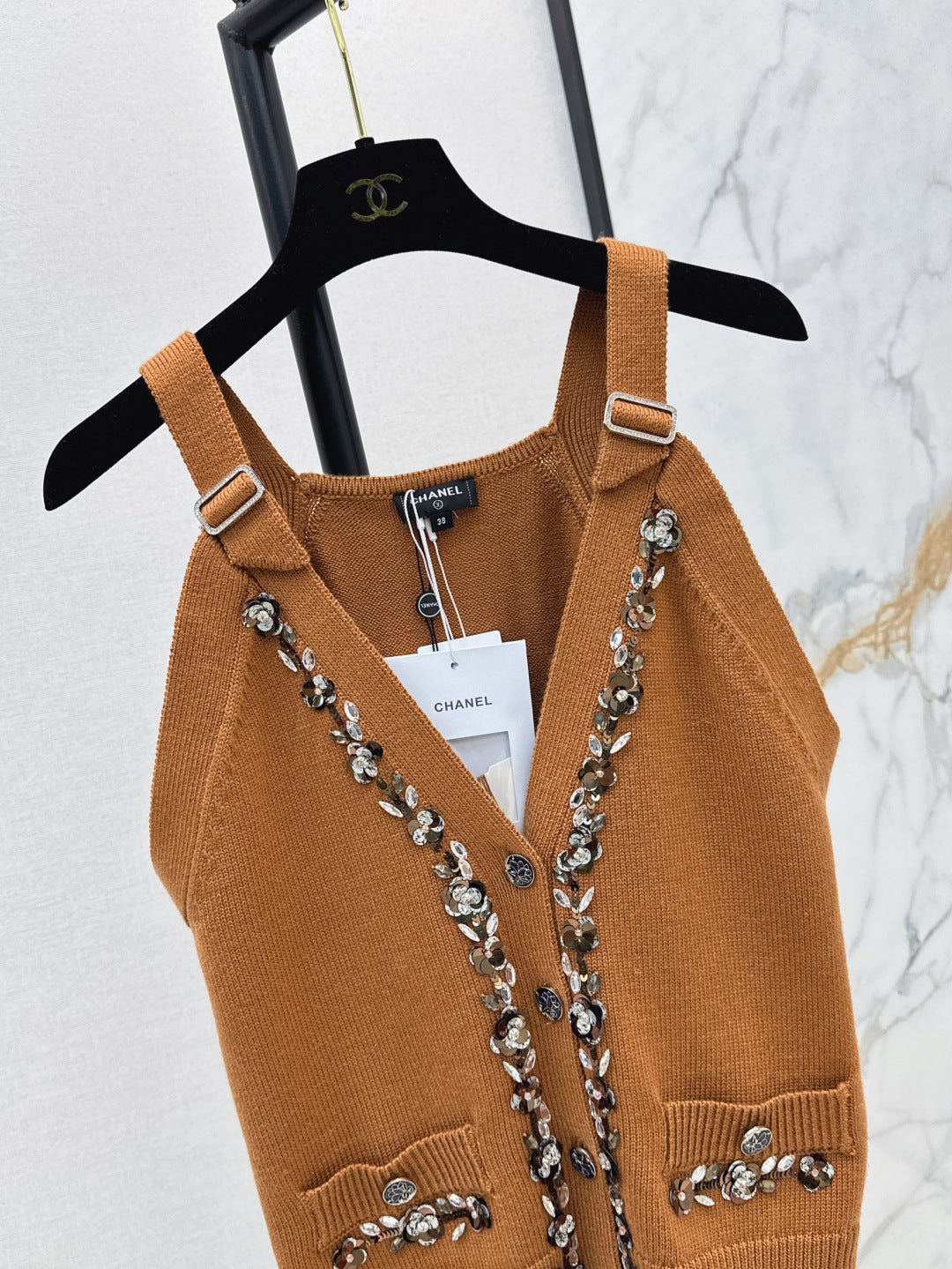 Chan 25ss knit vest