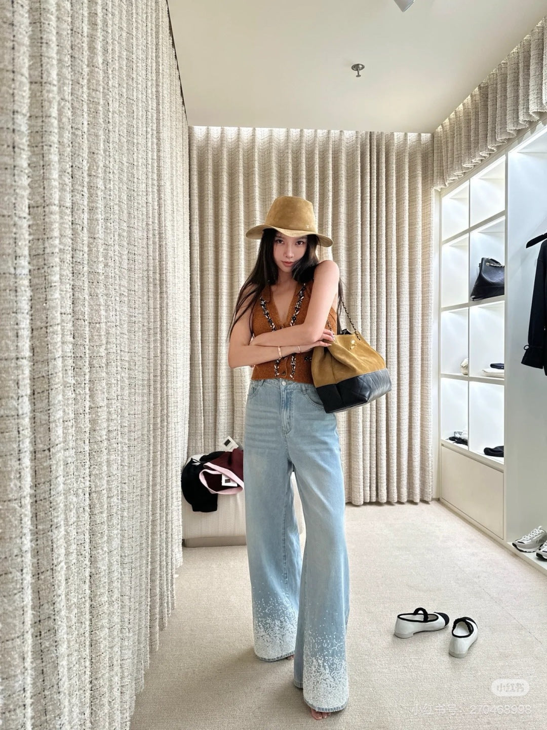 Chan 25ss knit vest