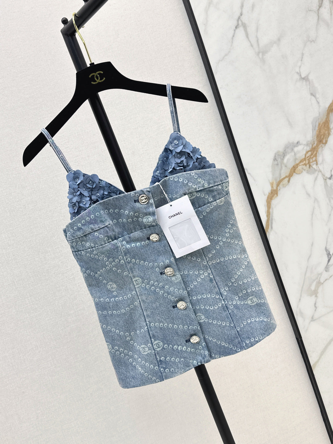 Chan 25ss denim camisole